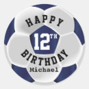 Search for soccer birthday stickers Blue