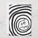 Search for business moving invitations Black and white