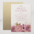 Search for rose sweet 16 invitations Sparkle
