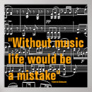 Recherche de citation musicale posters Notes musicales
