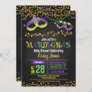 Search for mardi gras baby shower invitations For her