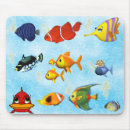 Search for fun fish mousepads Kids