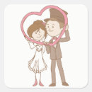 Search for bride and groom cartoon stickers For her
