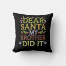 Search for dear santa pillows Merry christmas