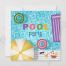 Search for summer fun invitations Swimming