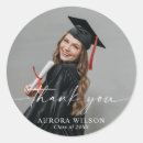 Search for graduation favor stickers Thank you