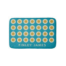 Recherche de turquoise floral bath mats Mignon