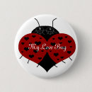 Search for love bug buttons Heart