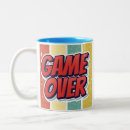 Search for game over mugs Retro