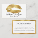 Recherche de lèvres cartes visite Salon de beauté