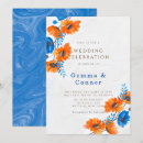 Recherche de poppy mariage invitations Bleu