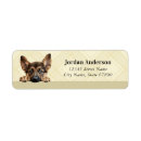 Search for german shepherds return address labels Puppy