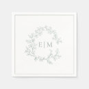 Search for crest monogram napkins Calligraphy