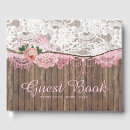 Search for wood wedding guest books Wood and lace