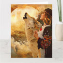 Search for native wolf cards Woman