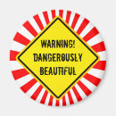 Search for funny warning signs magnets Yellow