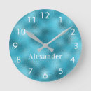 Recherche de bleu blanc horloges Monogramme