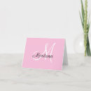 Search for monogrammed folded note cards Stylish