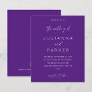 Search for violet invitations Typography