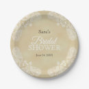 Search for rustic bridal shower plates Elegant script