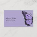 Recherche de papillon pourpre cartes visite Maquillage