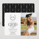 Search for monogram graduation invitations High school