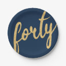 Search for gold and navy blue plates Typography