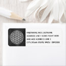 Search for sacred return address labels Flower of life
