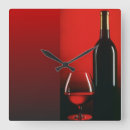 Search for wine bottle clocks Red