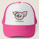 Recherche de porc rose casquettes Animaux