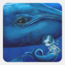 Recherche de baleine bleue autocollants Baleines