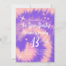 Search for tie dye party invitations Retro