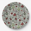 Search for christmas paper plates Red and green