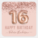 Search for glitter sweet 16 stickers Blush pink