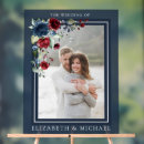 Search for burgundy floral wedding signs Elegant