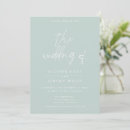Recherche de mer turquoise invitations Minimaliste