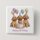 Search for dog square buttons Pet lover