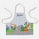 Search for bear aprons Nostalgic cartoon