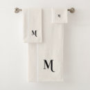 Search for black and white stripes monogram bath towels Elegant