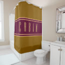 Search for brown striped shower curtains Retro