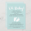 Search for mint and white baby shower invitations For her