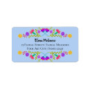 Search for lighted return address labels Floral