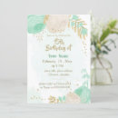 Search for mint green white invitations Flowers