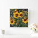 Recherche de tournesol orange horloges Été