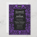 Search for black and purple wedding invitations Gothic