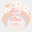 Search for six stickers Retro