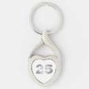 Search for 25th silver keychains 25 years