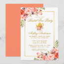 Recherche de tea bridal shower invitations Rose