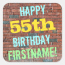 Search for fifty five stickers Happy birthday