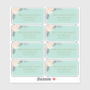 Search for peach and mint wedding stickers Floral